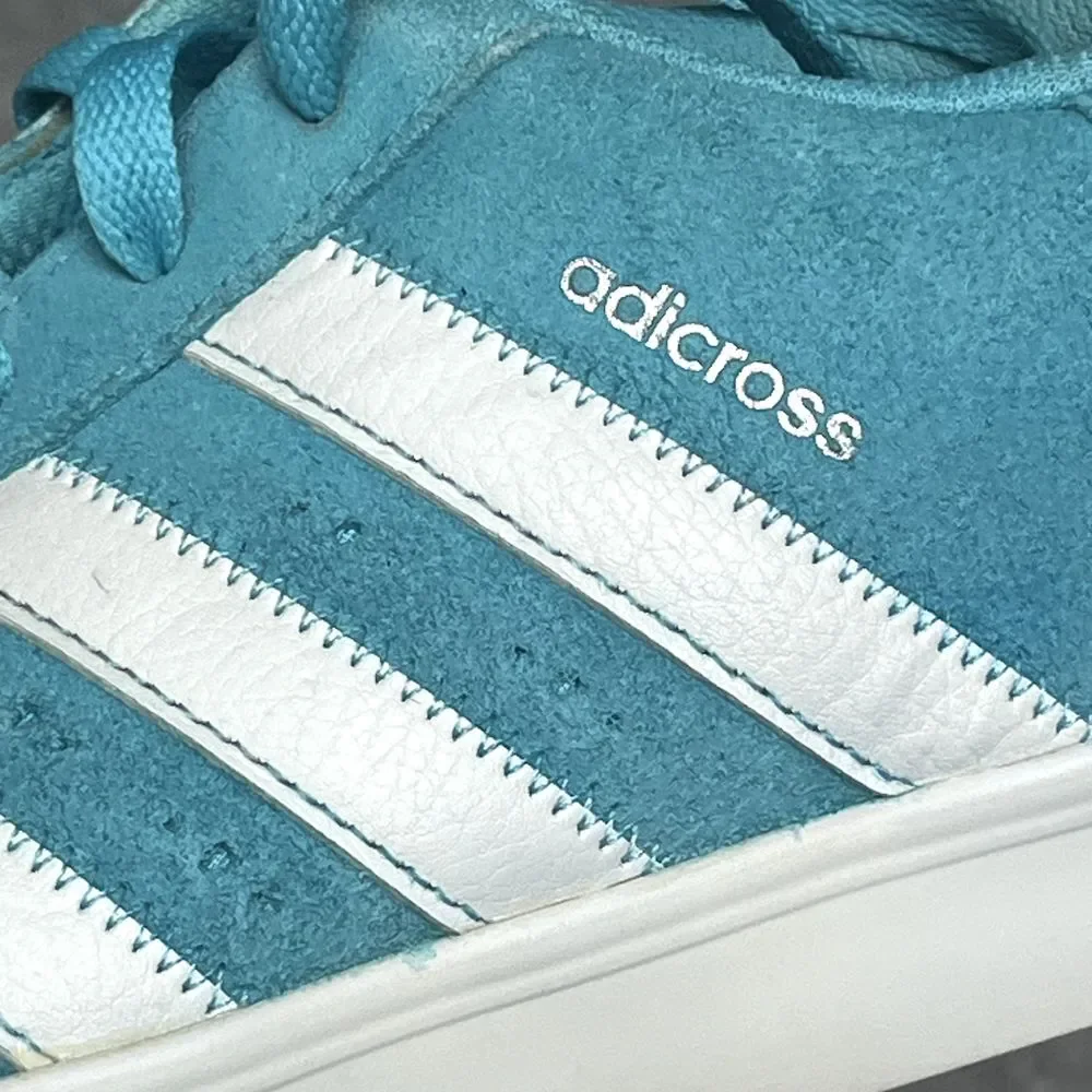 Adidas‎ Adicross Spikeless Golf Shoes Classic Blue Teal Suede Mens 11, UK 10.5